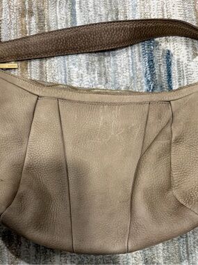 Hammitt Taupe Shoulder Bag with Brown Strap